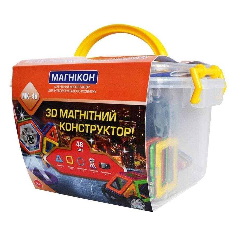 

Магнитный конструктор Магникон мальчику 3 5 лет Космос 48 деталей MK-48