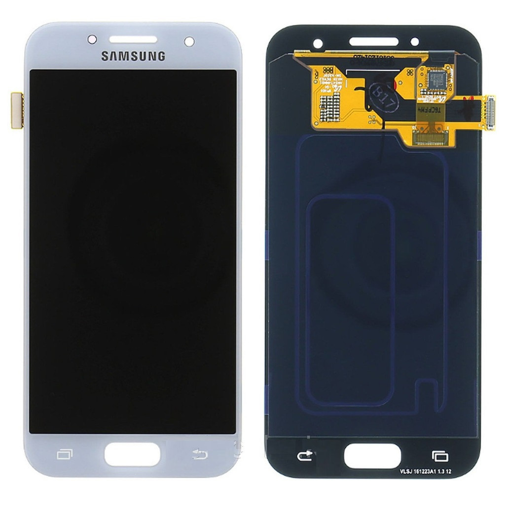 

Дисплей для мобильного телефона Samsung A3 2017/A320, голубой, с тачскрином, OLED [High Copy]