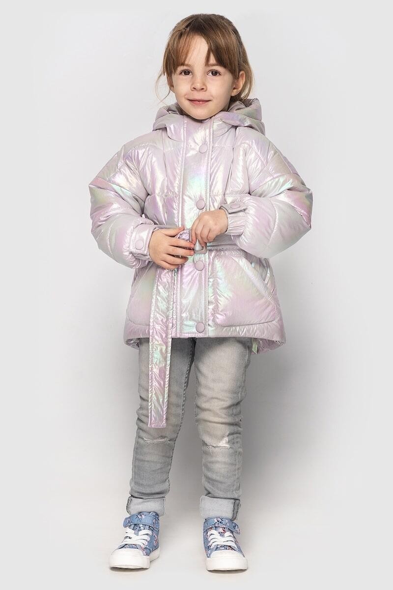 

Куртка Cvetkov з поясом 116 см перламутрова