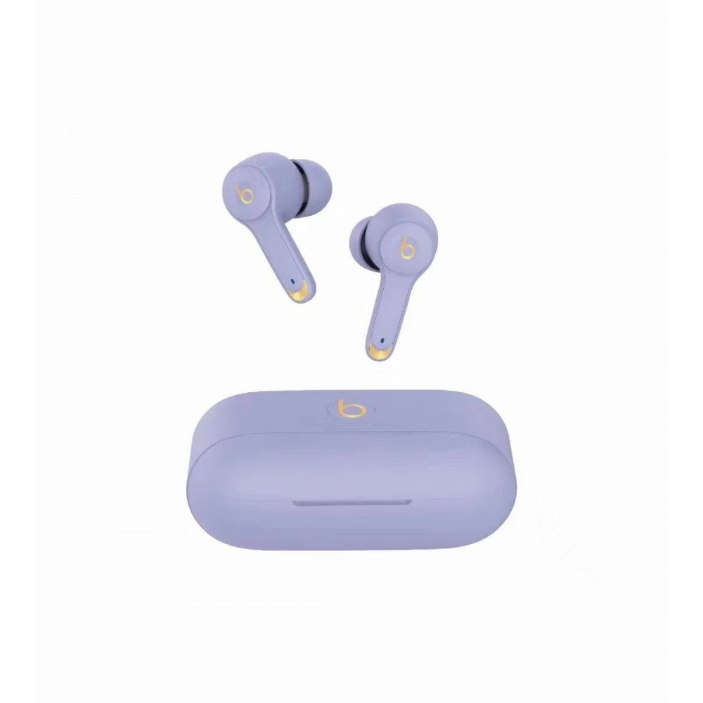

Наушники с микрофоном Bluetooth Beats Solo Pill Вакуумные с зарядным кейсом Purple