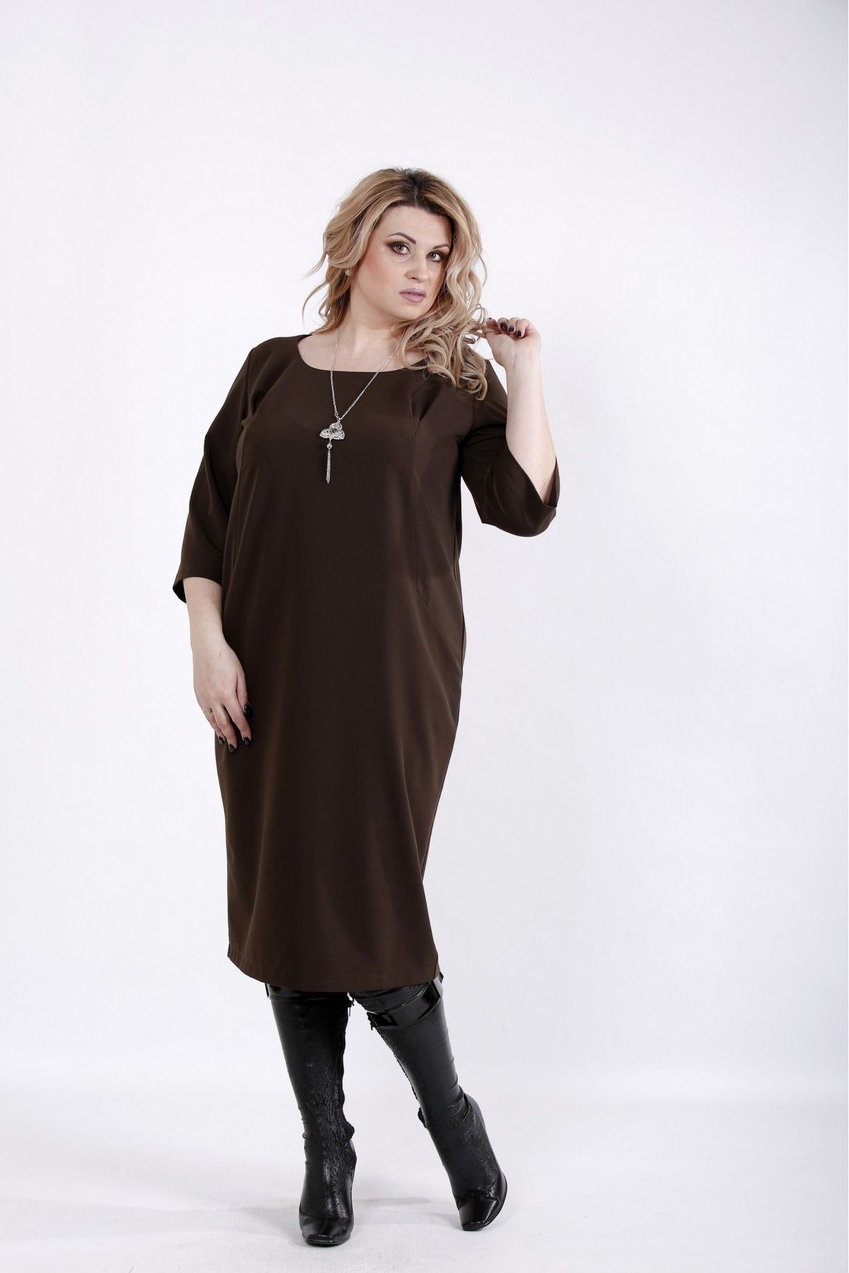 

Деловое платье Maximoda ЕGS01023-1  коричневый, Деловое платье Maximoda ЕGS01023-1 64-66 коричневый