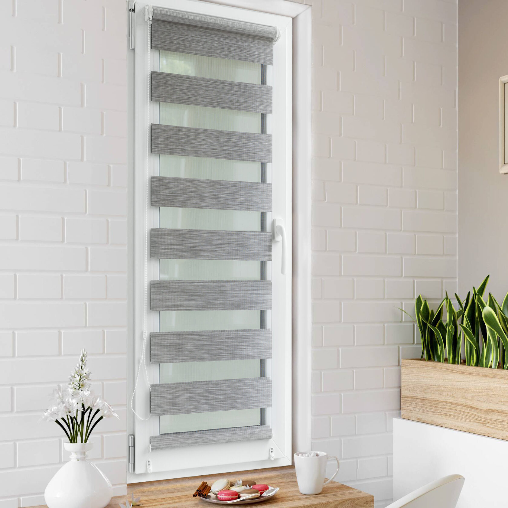 

Ролет тканевый Roll deLuxe День Ночь Акация 85x160 см