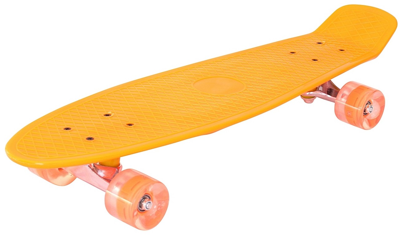 

Скейт Пенни борд (Penny board), светятся колёса MS 0848-2, черный