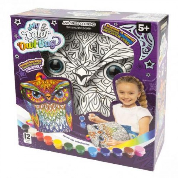 

Креативна творчість "My Color Owl-Bag" рюкзачок-сова Danko Toys (COWL-01-01U)
