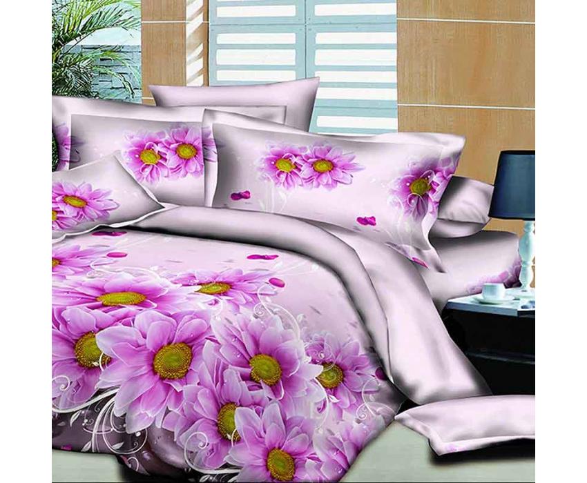 

Полуторное постельное белье Auera РАНФОРС FLOWERS PINK145х210