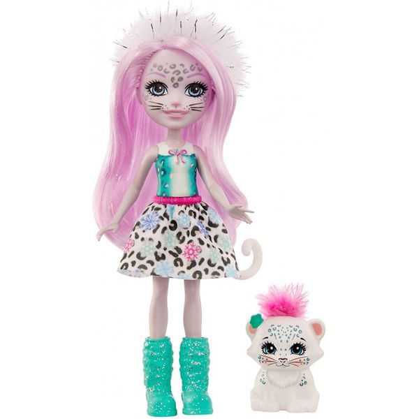 

Кукла Снежный леопард Сибилл и Флейк Enchantimals Sybill Snow Leopard Doll & Flake Animal Friend Mattel (GJX42) (887961819861)