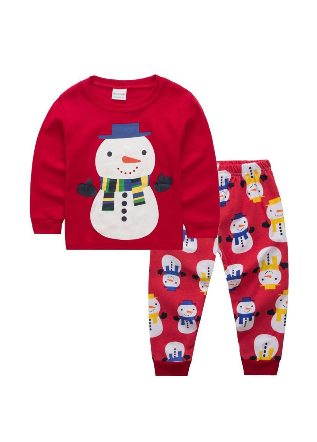 

Пижама (свитшот, брюки) Baby Has 2Т новогодняя празничная красная 92 (PW-32-03)