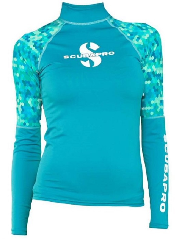 

Реглан Scubapro Rash Guard Women бирюзовый Бирюзовый L