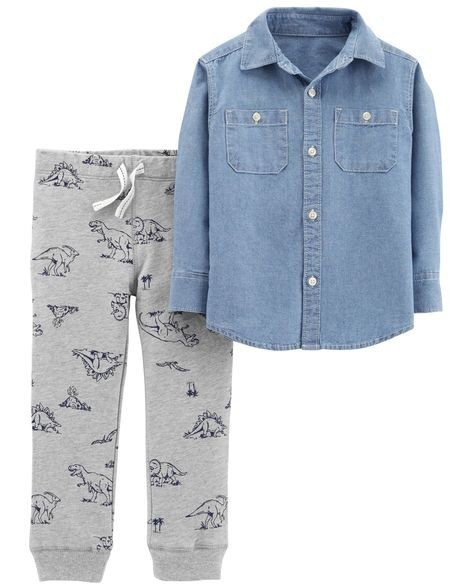 

Костюм (рубашка+ брюки) Carters 72-76 см Dinosaur