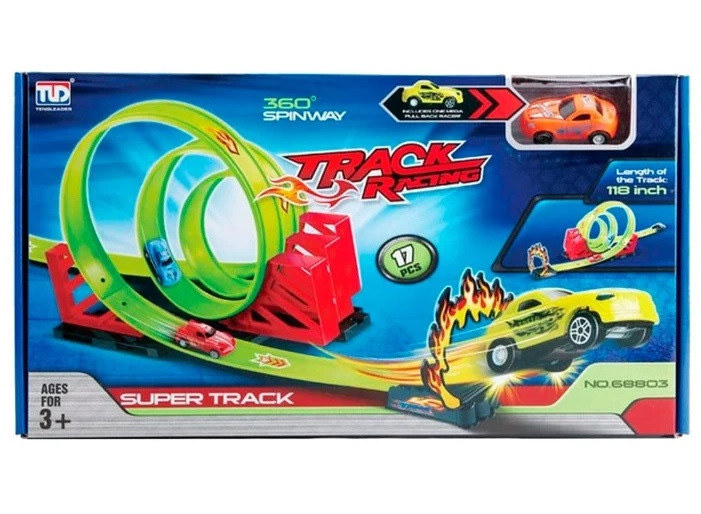 

Игрушечный набор Maya Toys Гоночный трек Тройная петля 300 см (68803)