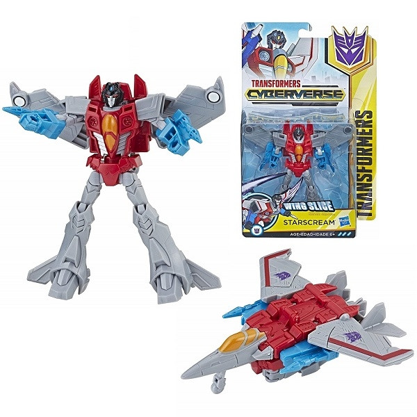 

Трансформер Hasbro Кибервселенная Старскрим 14 см класс Воины (E1902/E1884)