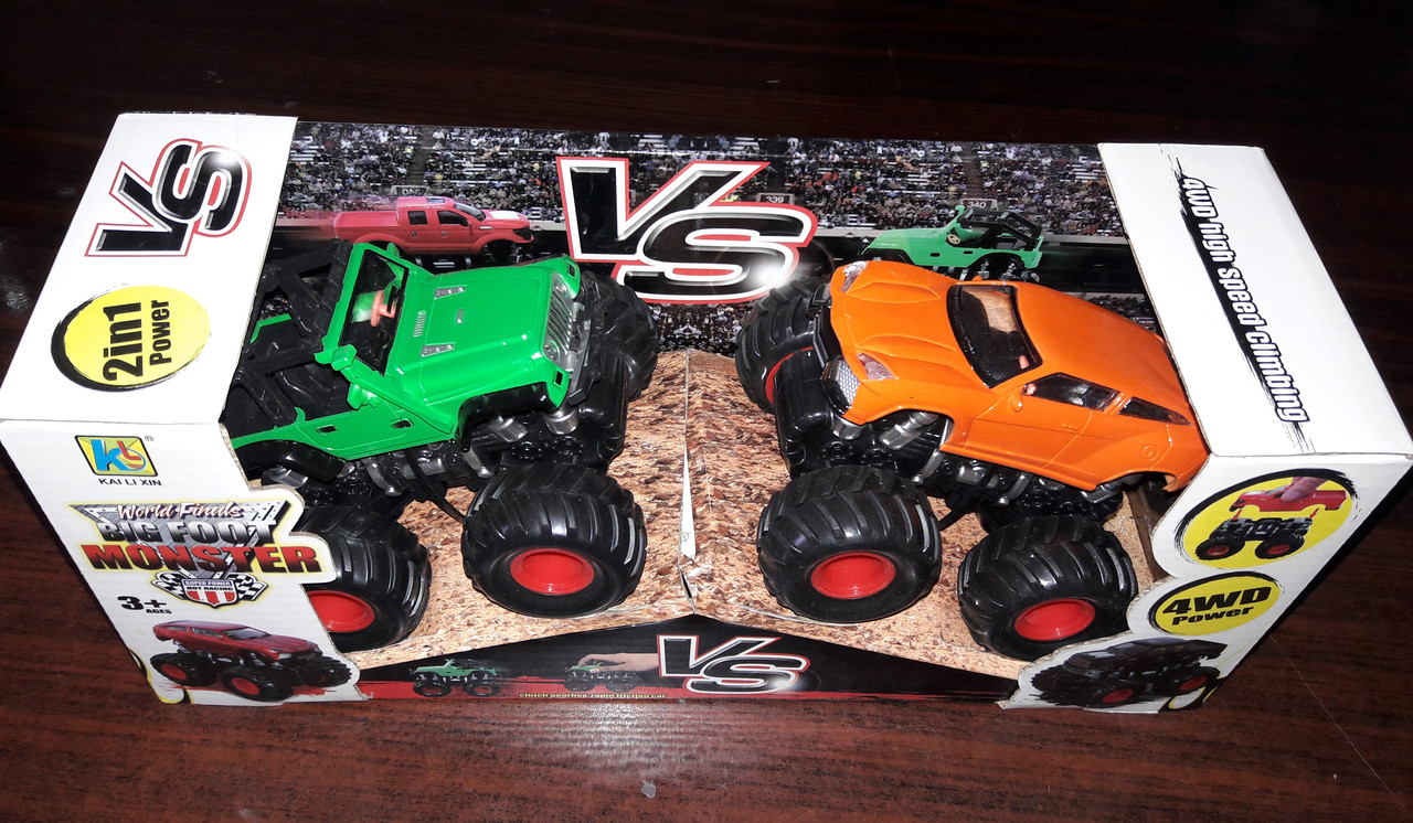 

Набор Внедорожники Maya Toys Big Foot Monster зеленый и оранжевый (KLX500-5)