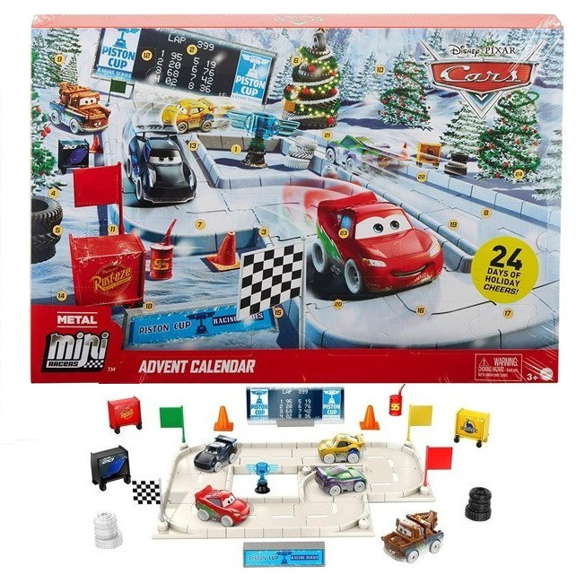 

Новорічний Адвент календар Дісней Тачки Mattel Disney and Pixar Cars Minis Advent Calendar (GPG11)