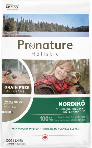

Беззерновой холистик корм Pronature Holistic Nordikо Small Bites Индейка с ягодами для собак мини и малых пород 4 кг