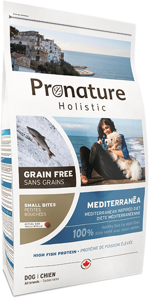 

Беззерновой холистик корм Pronature Holistic Mediterranea Small Bites Лосось с вялеными томатами для собак мини и малых пород 2 кг