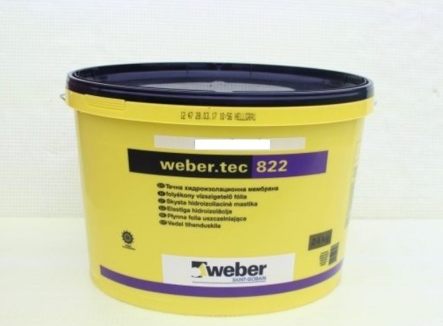 

Полимерная гидроизоляция Weber weber.tec 822 (Superflex 1) серая, 24кг