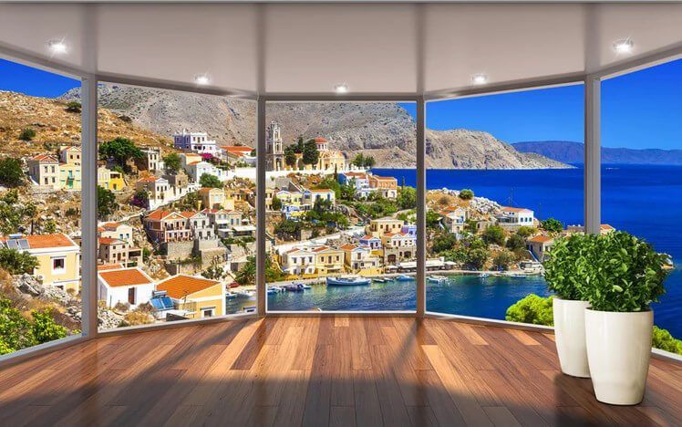 

Фотообои Арт-Обои Городок на побережье №dec_3115 Фреска