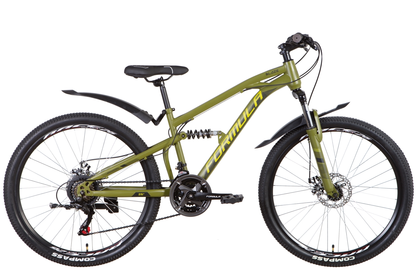 

Велосипед ST 26" Formula BLAZE AM2 DD с крылом Pl 2022 (хаки (м)) Formula OPS-FR-26-654