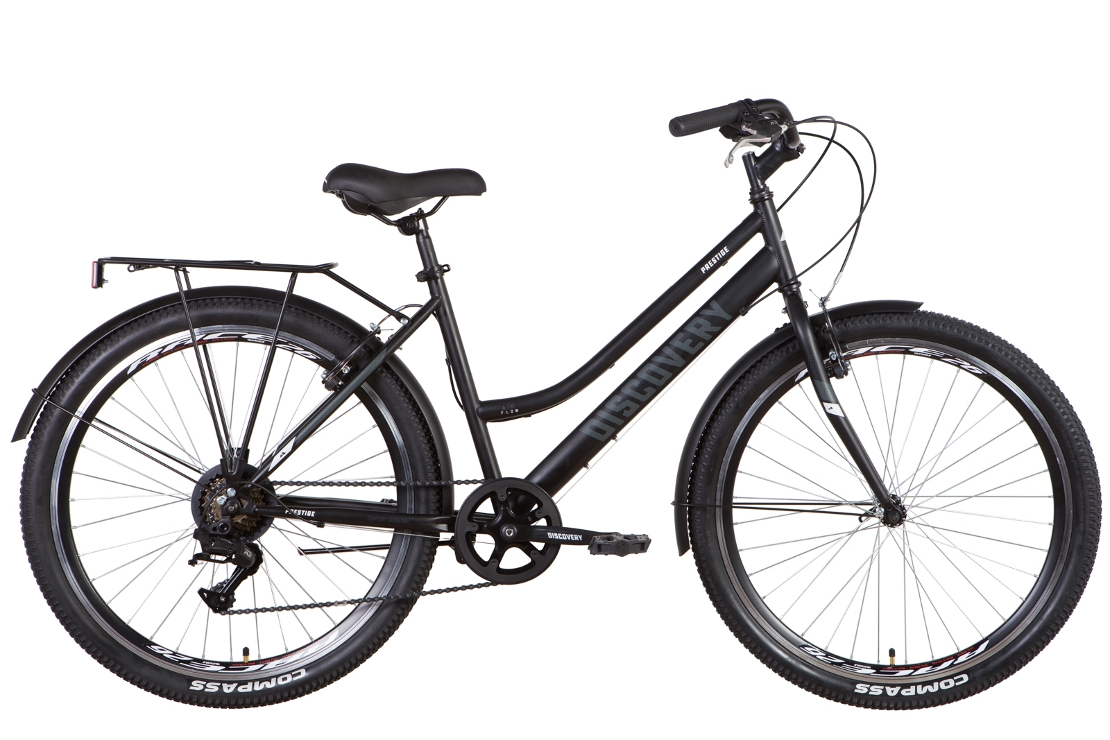 

Велосипед ST 26" Discovery PRESTIGE WOMAN Vbr с багажником зад St, с крылом St 2022 (черный (м)) Discovery OPS-DIS-26-469
