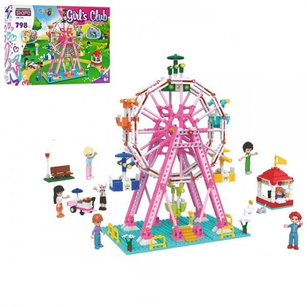 Игрушка парк развлечений. Электромеханический конструктор Fenming Toys Park Amusement 9704 91 деталь.