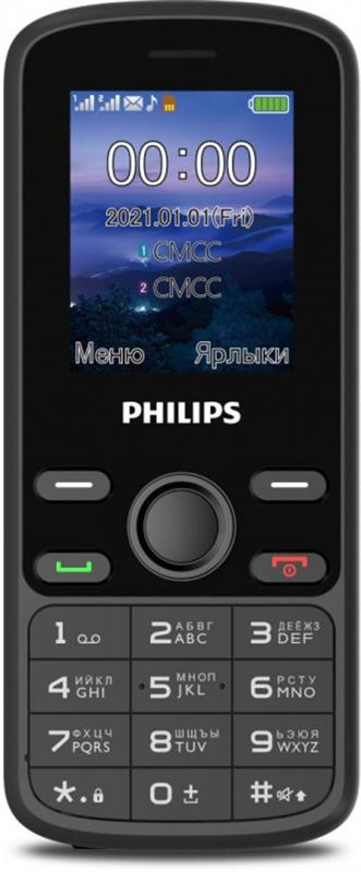 

Мобильный телефон Philips Xenium E111 Dual Sim Black