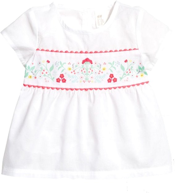 

Блузка H&M 5hm03200328 80 см Белая (2000000381404)