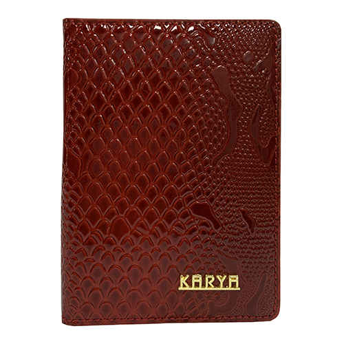 

Обложка на документы из натуральной кожи красного цвета KARYA 093-019