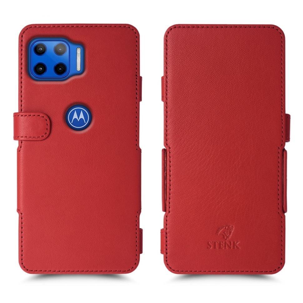 

Чехол книжка Stenk Prime для Motorola Moto G 5G Plus Красный