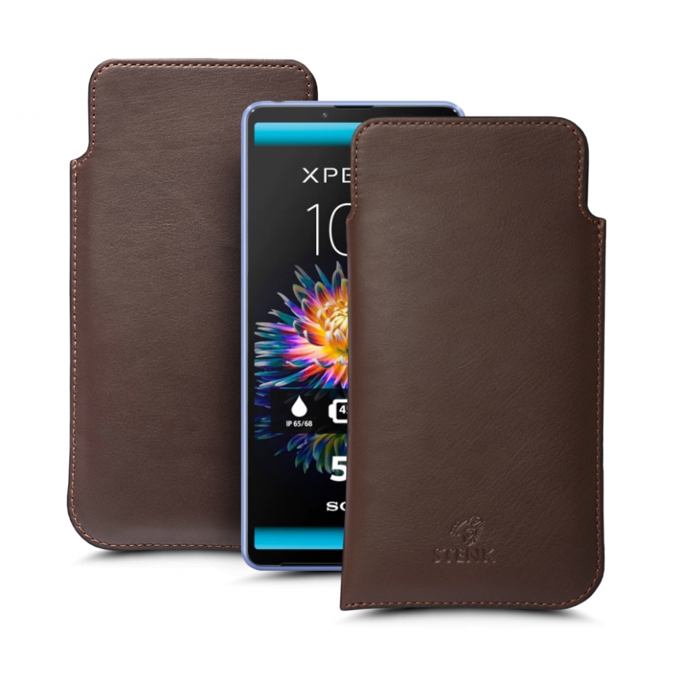 

Футляр Stenk Elegance для Sony Xperia 10 III Коричневый