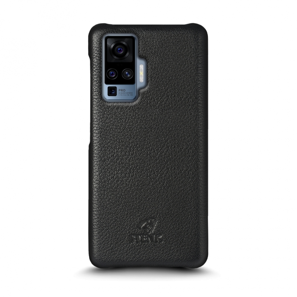 

Кожаная накладка Stenk Cover для Vivo X50 Pro Чёрная