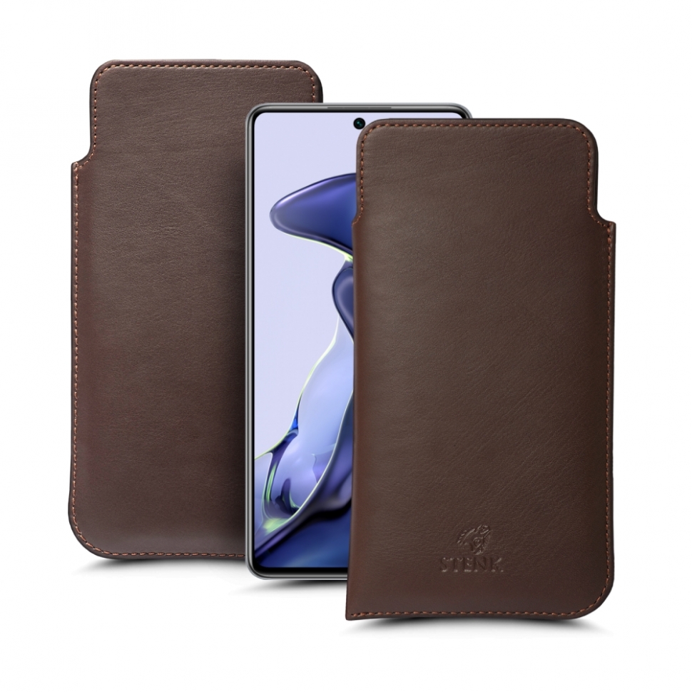 

Футляр Stenk Elegance для Xiaomi 11T Коричневый
