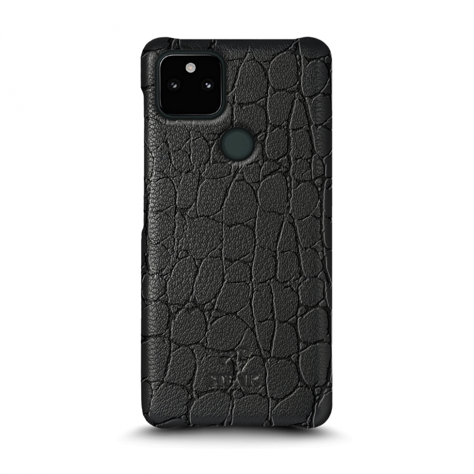 

Кожаная накладка Stenk Reptile Cover для Google Pixel 5a 5G Чёрная