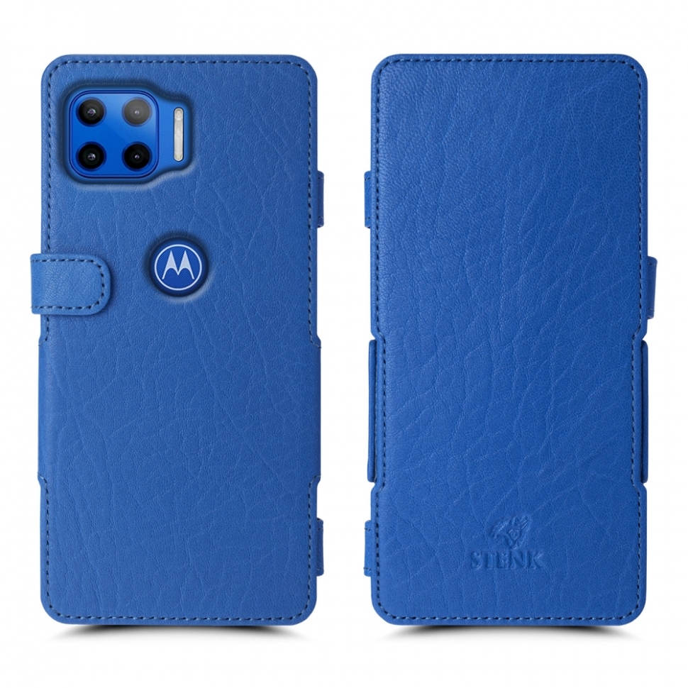 

Чехол книжка Stenk Prime для Motorola Moto G 5G Plus Ярко-синий
