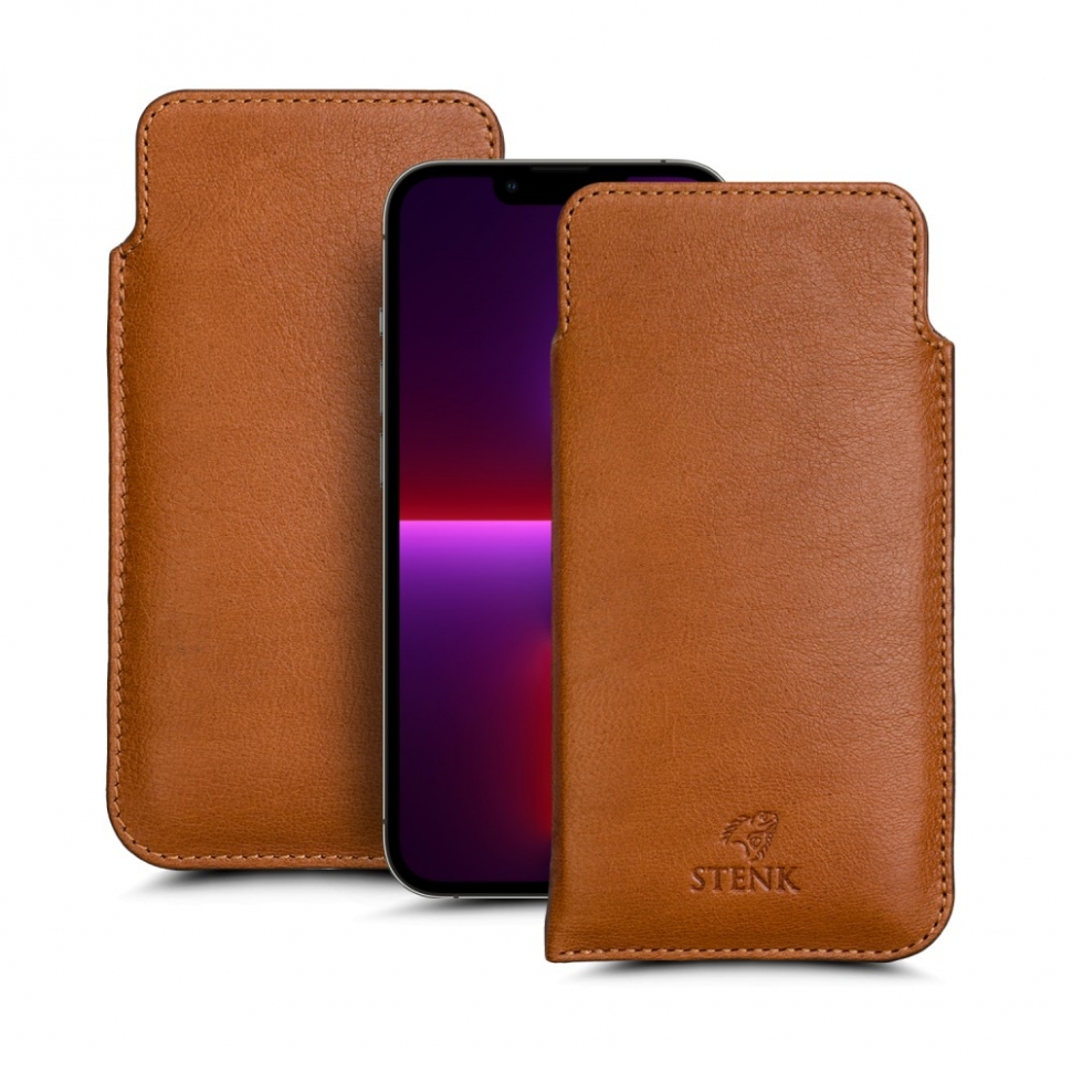 

Футляр Stenk Elegance для Apple iPhone 13 Pro Camel