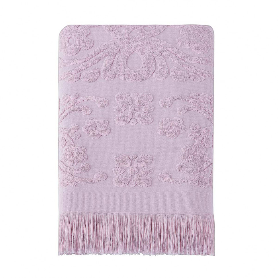 

Полотенце с бахромой Arya Isabel Soft пудра 100x150