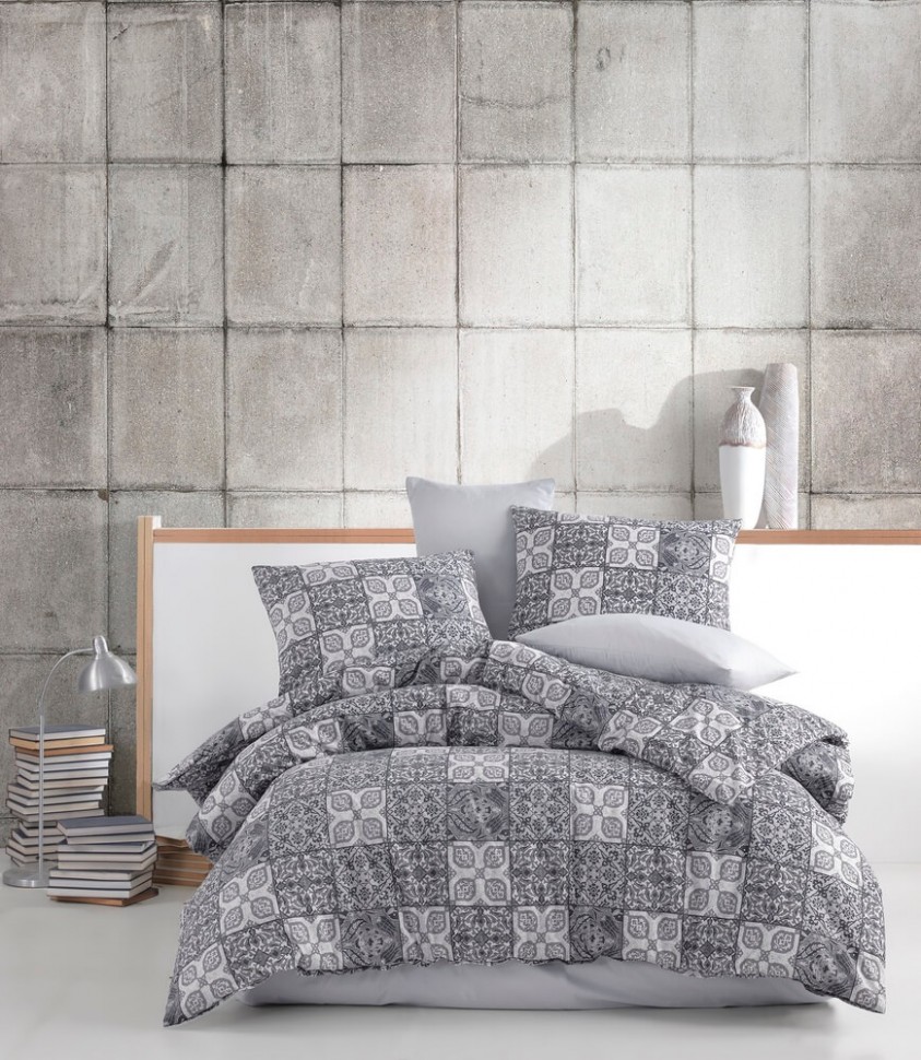 

Комплект постельного белья ранфорс Zugo Home Ceramica v1 евро ts-02501