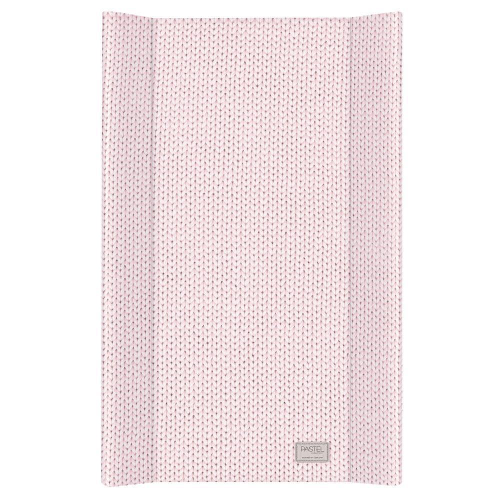 

Пеленальная доска с бортиками на кровать Cebababy Pastel Collection: English rib 50х80 см, розовый (W-210-100-552)