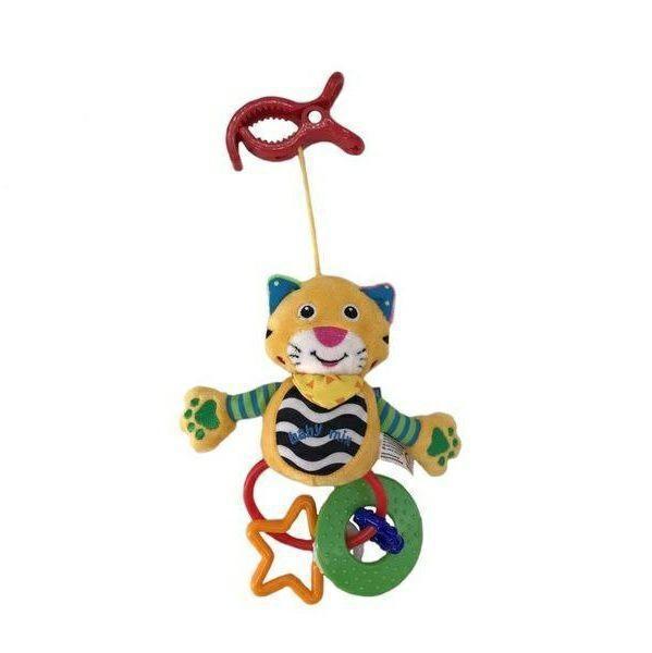 

Плюшевая подвеска грызунок с вибро Baby Mix Тигр, разноцветная (TE-8377D-18T)