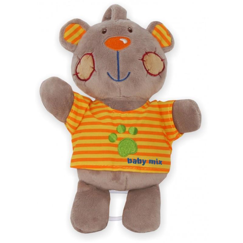 

Детская музыкальная игрушка-подвеска на кроватку\коляску Baby Mix Мишка, разноцветный (TE-9985-20B)