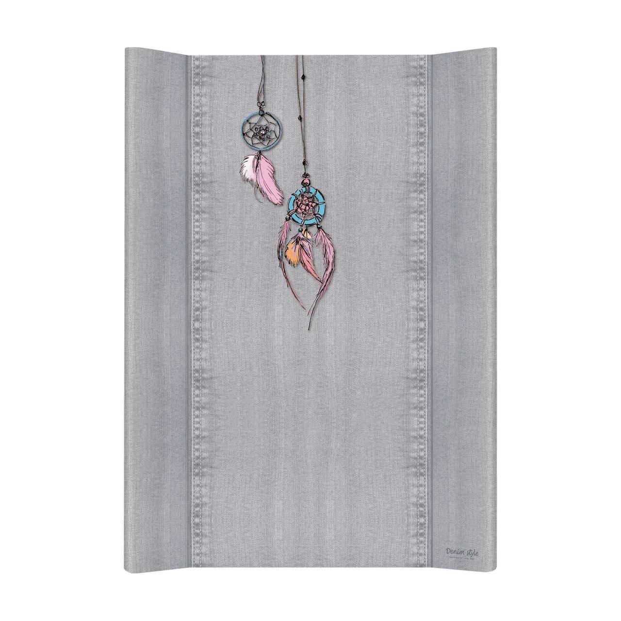 

Детская пеленальная доска с жестким дном на кроватку Cebababy Denim Style: Dream Catcher 50х70 см, серый (W-200-119-599)