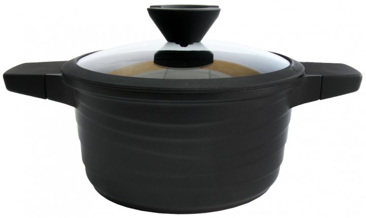 

Кастрюля Lessner Black Pro алюміній з антипригарним покриттям чорний 55872-24