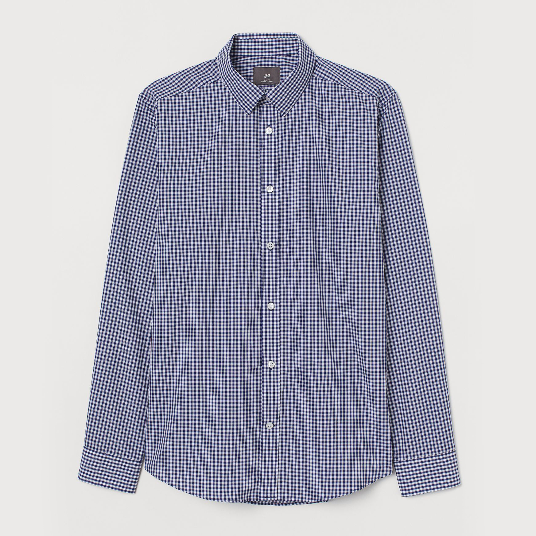 

Рубашка H&M 7817580log  Синяя с белым, Рубашка H&M 7817580log XS Синяя с белым