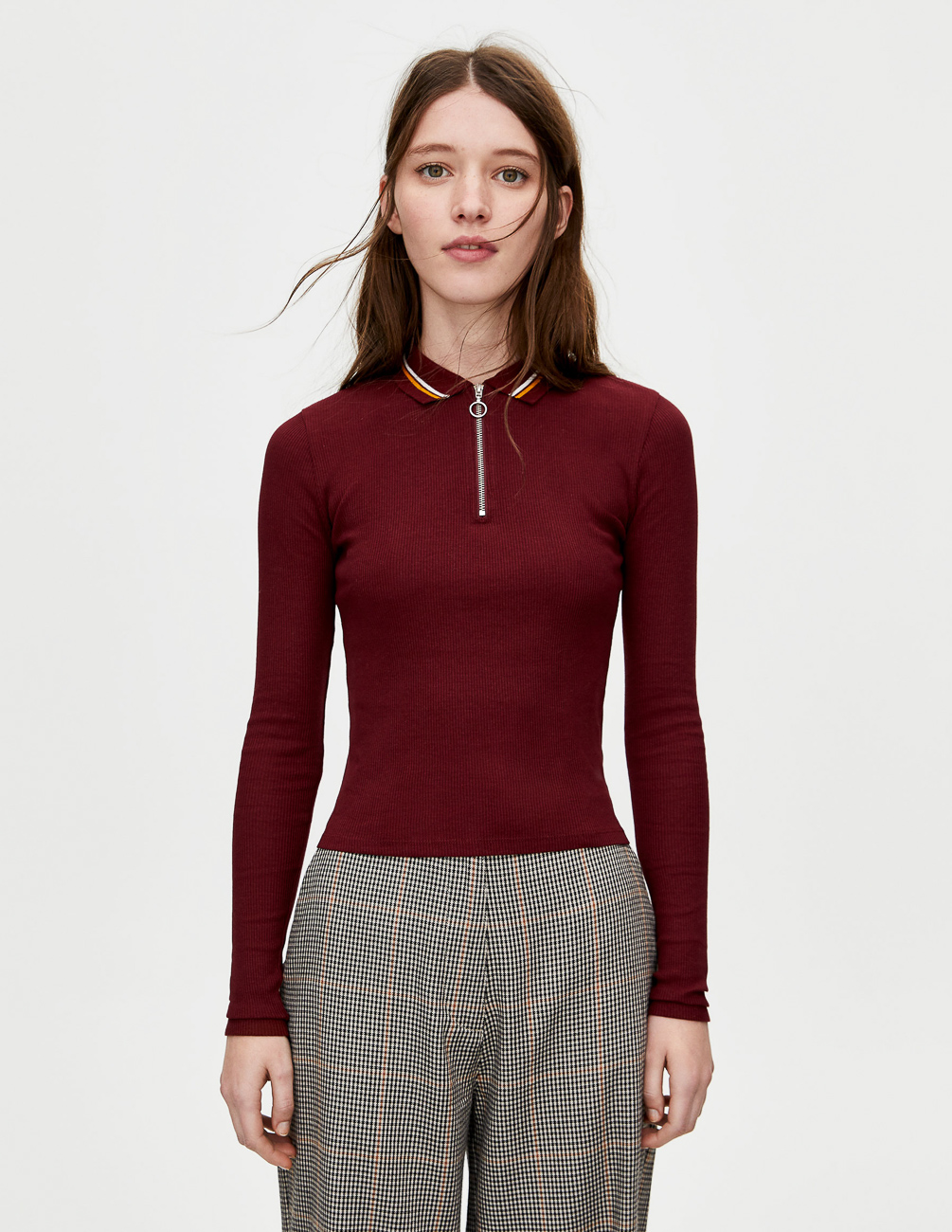 

Лонгслив PULL & BEAR Ж1078209 (9241/374/605) цвет бордовый, Лонгслив PULL & BEAR Ж1078209 (9241/374/605) цвет бордовый L