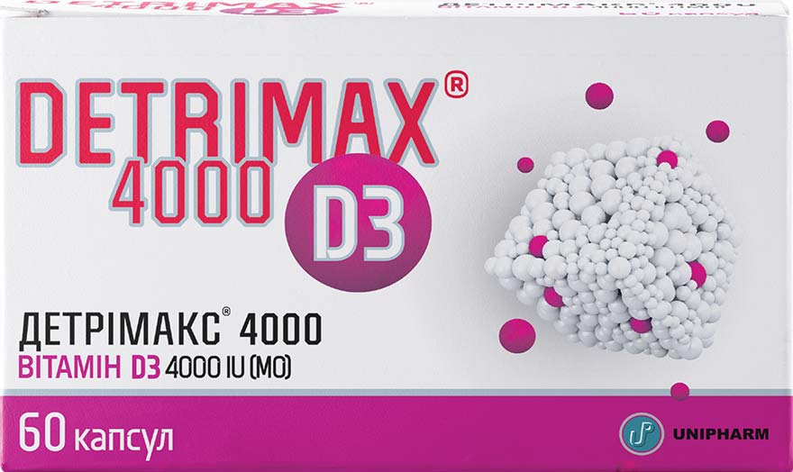 

Витамин D3 Детримакс 4000 IU 60 капсул (621168)