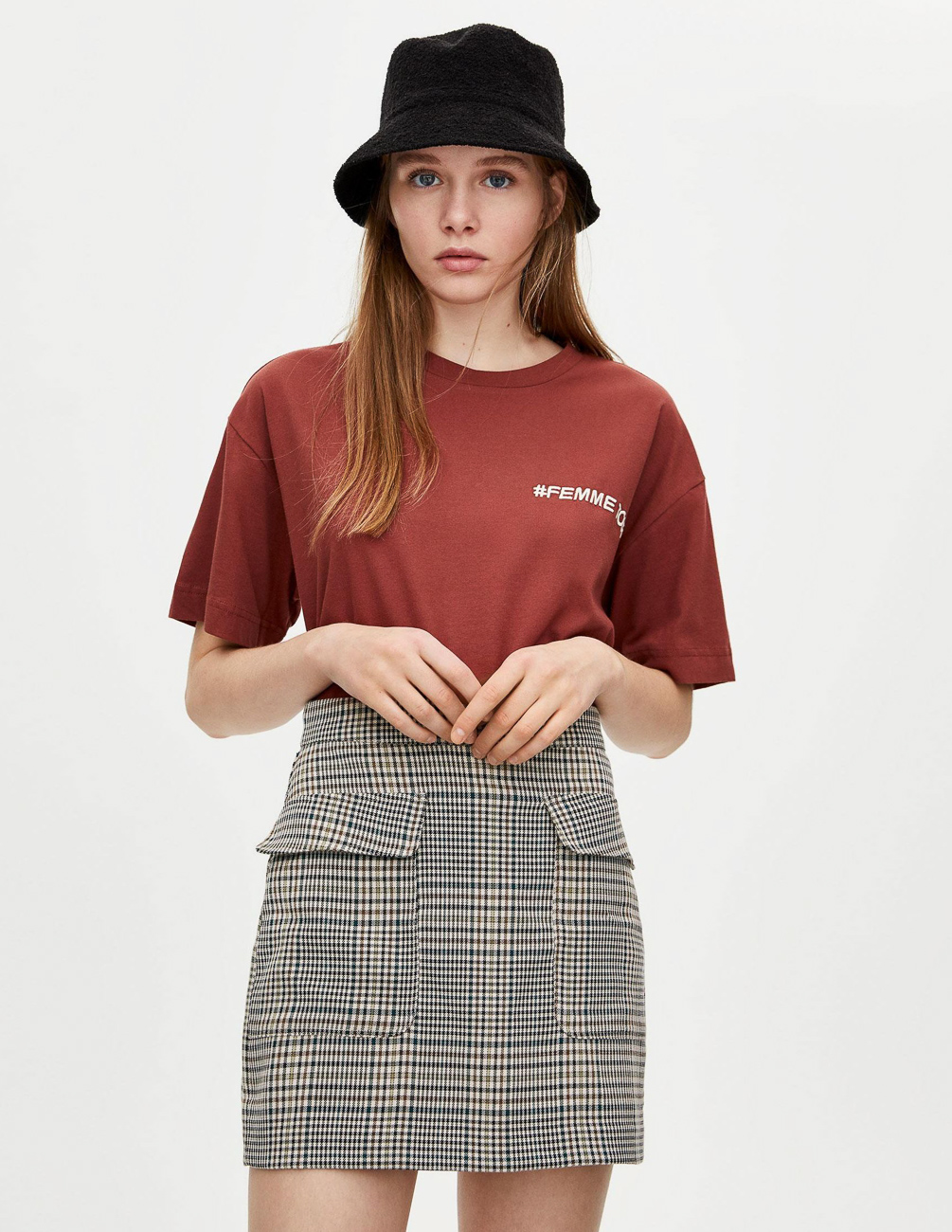 

Юбка PULL & BEAR Ж1077946 (5398/320/710) цвет серый M