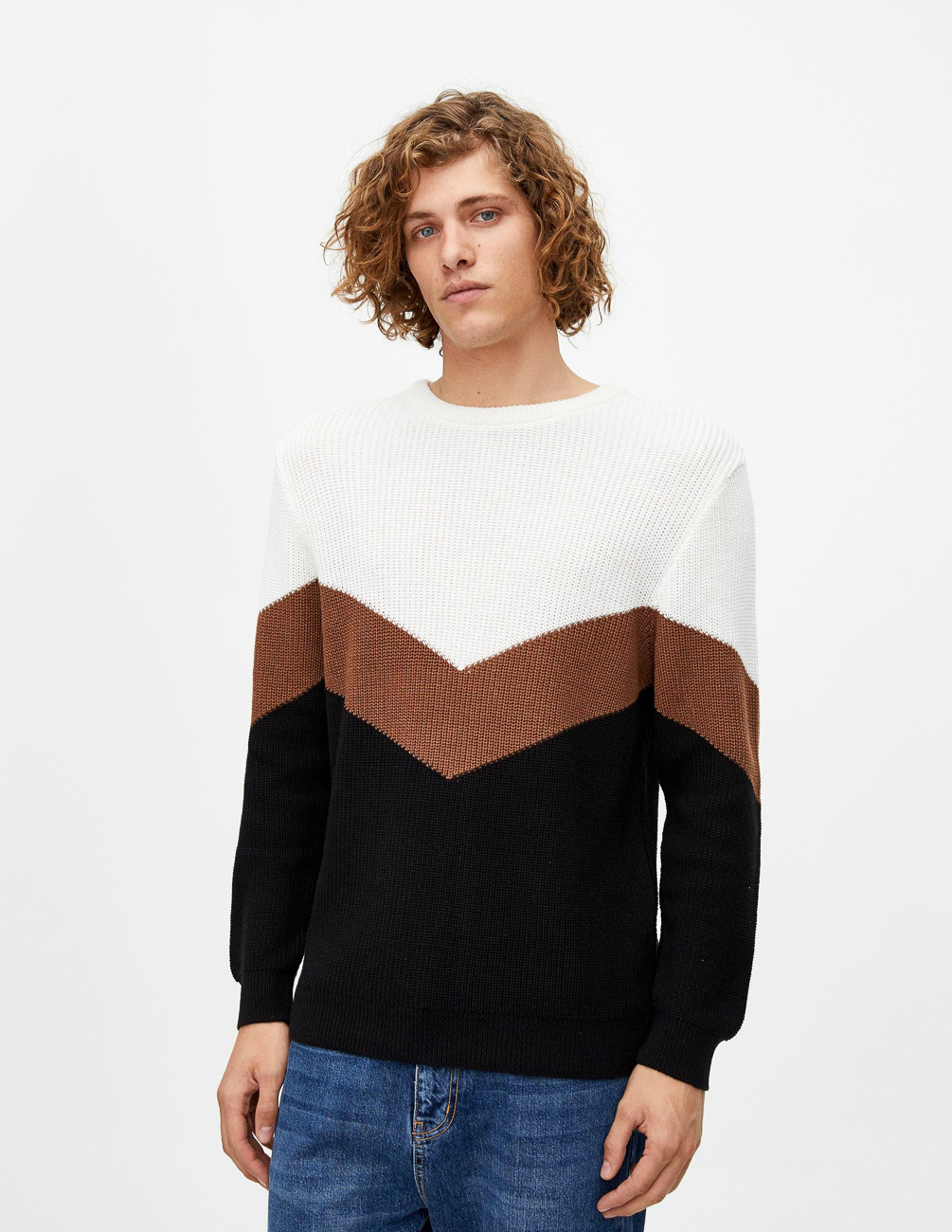 

Свитер PULL & BEAR М0116074 (5558/706/251) цвет белый-черный, Свитер PULL & BEAR М0116074 (5558/706/251) цвет белый-черный M