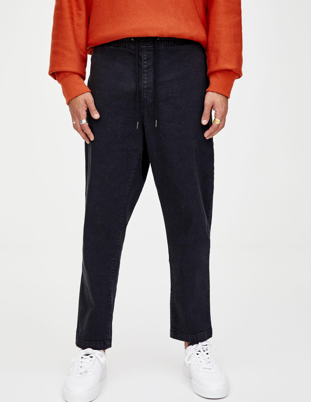 

Брюки PULL & BEAR М0115750 (9684/514/800) цвет черный M