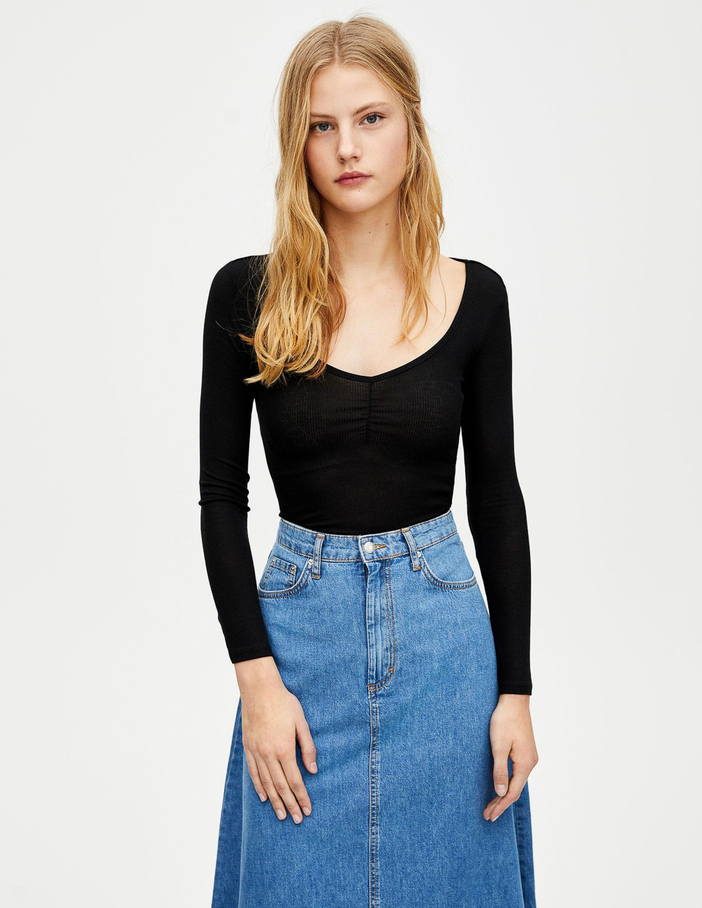 

Лонгслив PULL & BEAR Ж1078115 (9245/358/800) цвет черный, Лонгслив PULL & BEAR Ж1078115 (9245/358/800) цвет черный S