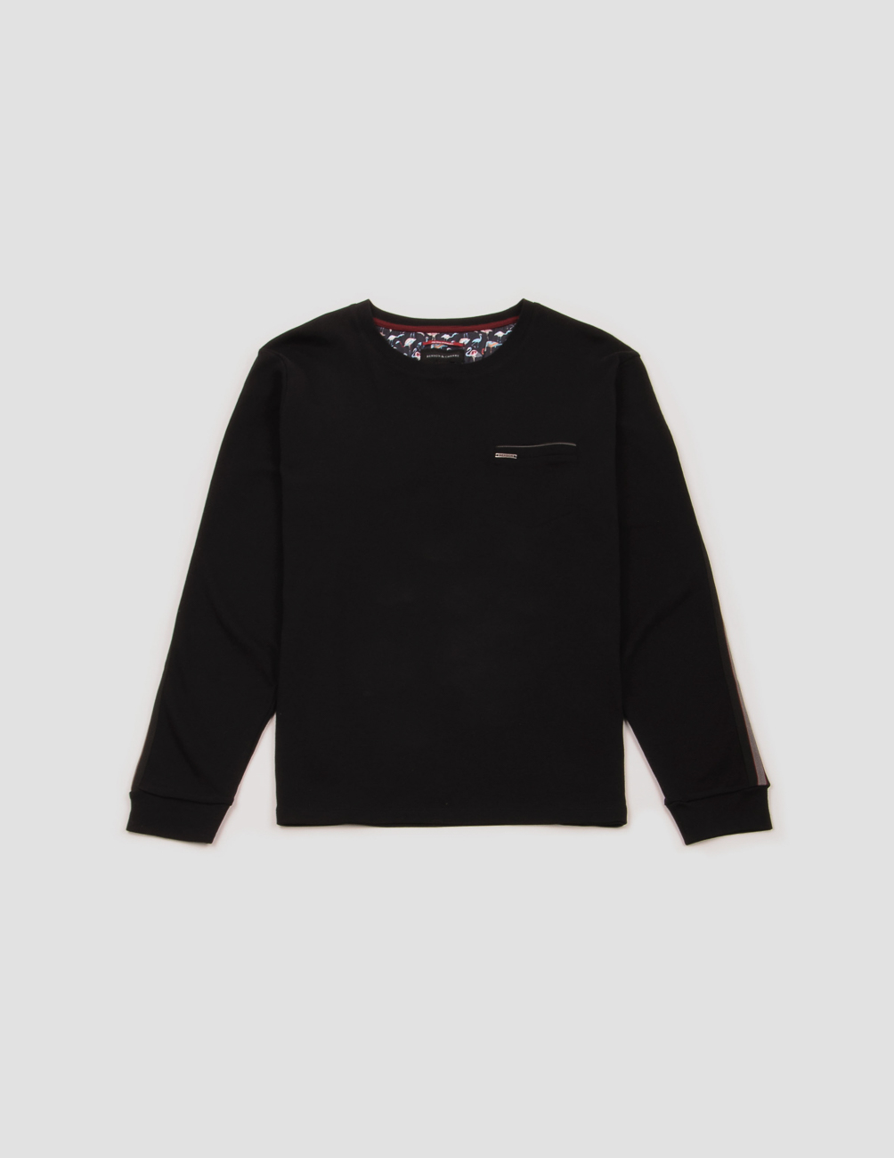 

Футболка д/р Benson & Cherry М0116618 цвет черный XXL