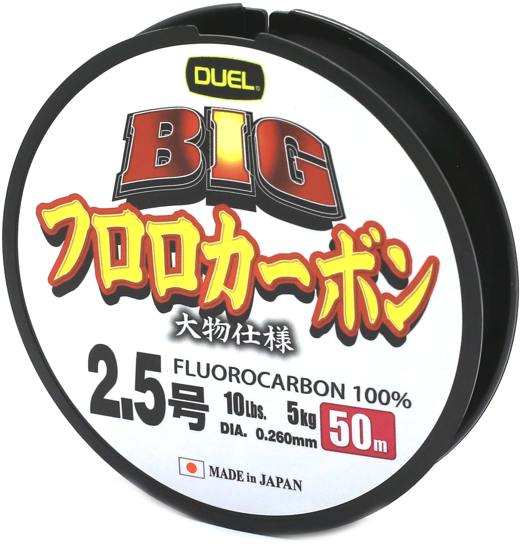 

Флюорокарбон Duel Big Fluorocarbon 100% 50 м 0.260 мм 5 кг #2.5 Прозрачный (H3825)